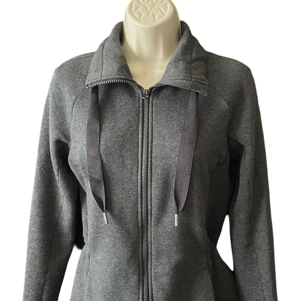 LULULEMON & Go Take Off Fleece Jacket Zip Up Gray Size  4 - Picture 3 of 14